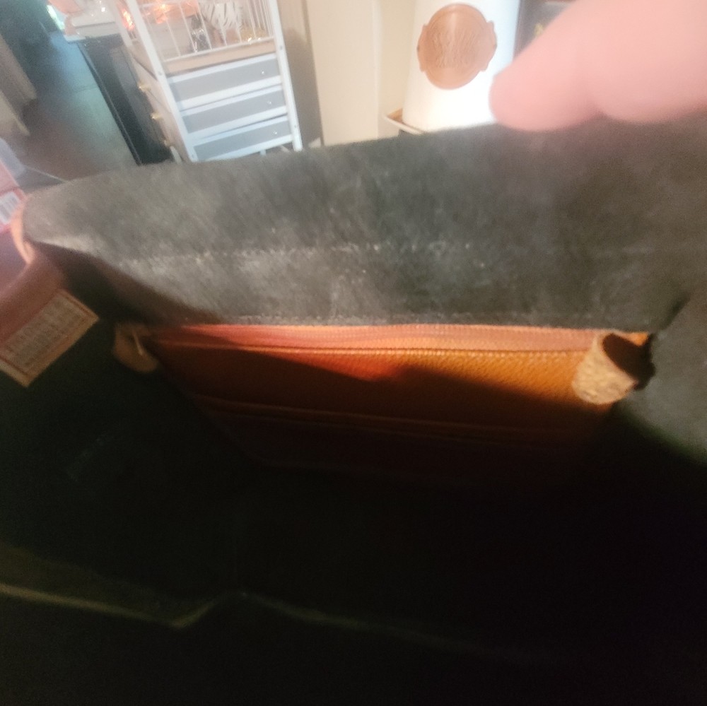 Dooney & Bourke Black and Brown Messenger Bag with Buckle Closure - Picture 12 of 16